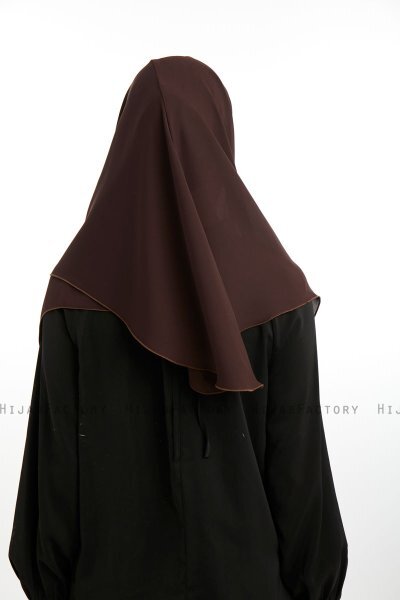 Bengi - Micro Krep Turban Hijab Marrone