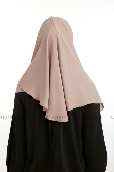 Bengi - Micro Krep Turban Hijab Taupe Scuro