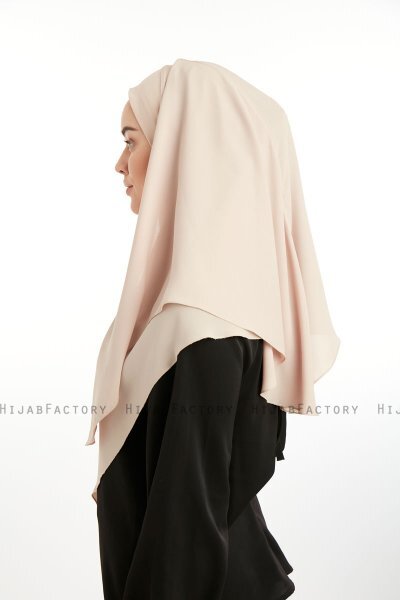 Bengi - Micro Krep Turban Hijab Taupe Chiaro