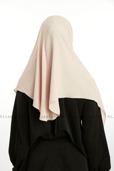 Bengi - Micro Krep Turban Hijab Taupe Chiaro