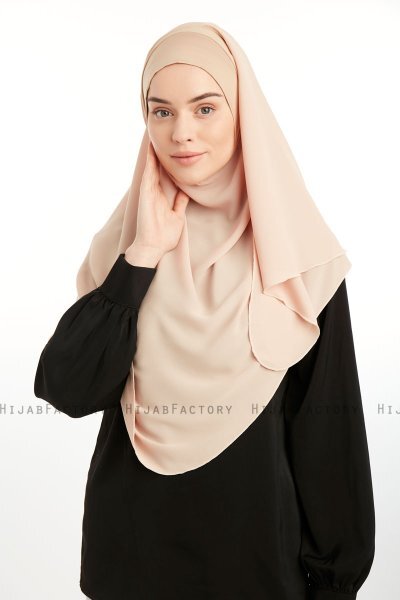 Bengi - Micro Krep Turban Hijab Beige