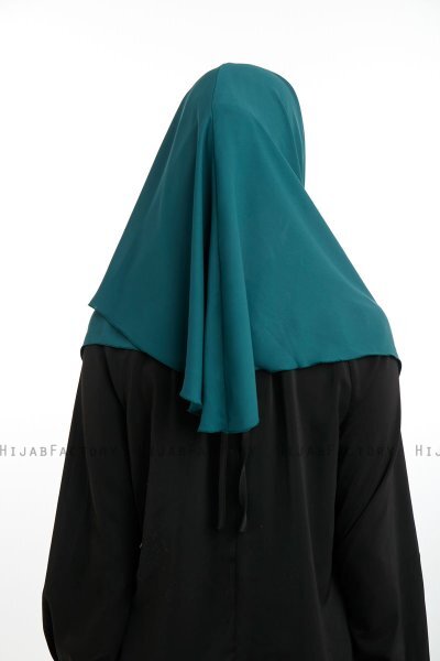 Bengi - Micro Krep Turban Hijab Verde Scuro
