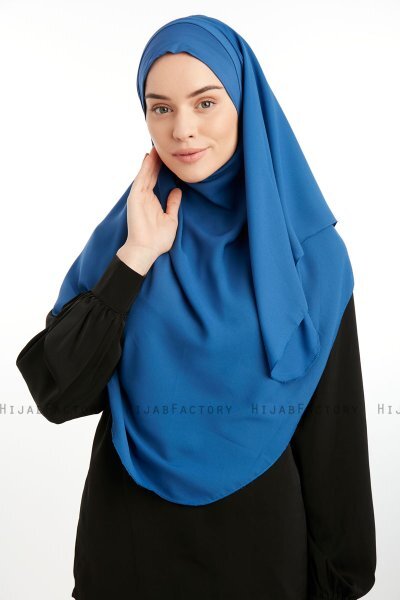 Bengi - Micro Krep Turban Hijab Indaco