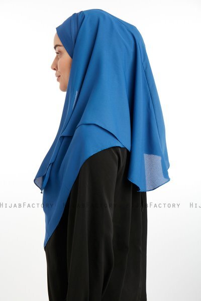 Bengi - Micro Krep Turban Hijab Indaco