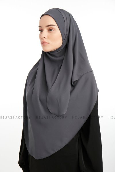 Bengi - Micro Krep Turban Hijab Antracite