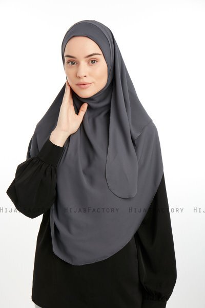 Bengi - Micro Krep Turban Hijab Antracite