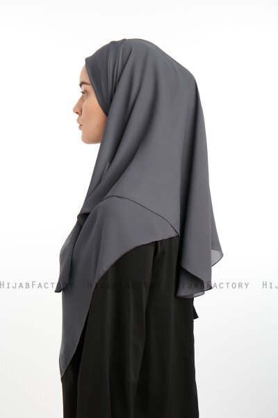 Bengi - Micro Krep Turban Hijab Antracite