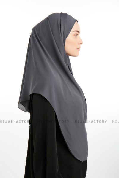 Bengi - Micro Krep Turban Hijab Antracite