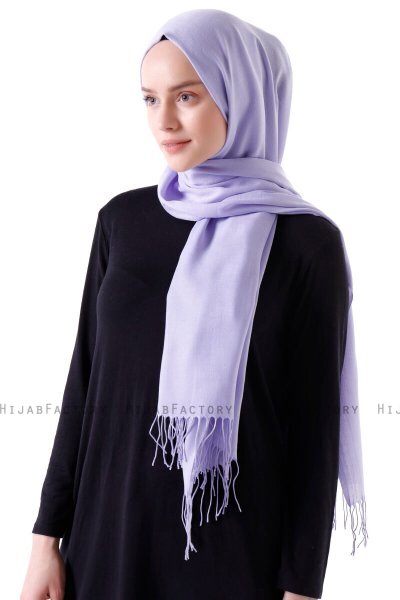 Demet - Hijab Pashmina Viola Chiaro