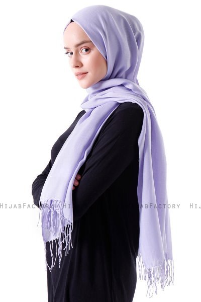 Demet - Hijab Pashmina Viola Chiaro