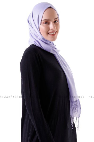 Demet - Hijab Pashmina Viola Chiaro