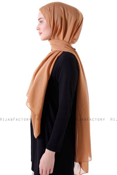 Hadise - Hijab Chiffon Mostarda