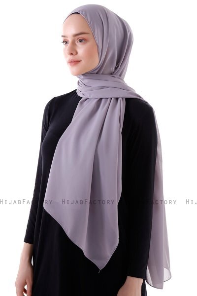 Hadise - Hijab Chiffon Grigio