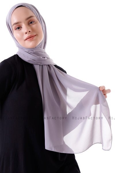 Hadise - Hijab Chiffon Grigio