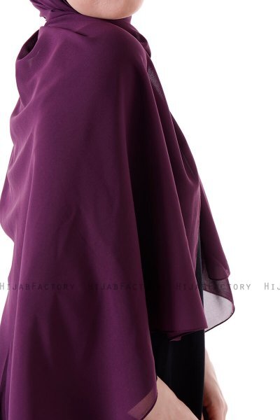 Hadise - Hijab Chiffon Viola Scuro