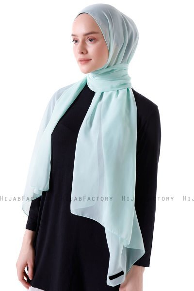 Hadise - Hijab Chiffon Verde Chiaro