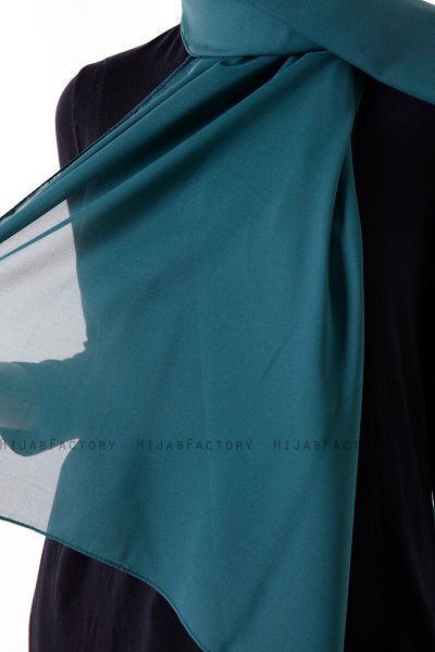 Hadise - Hijab Chiffon Verde Scuro