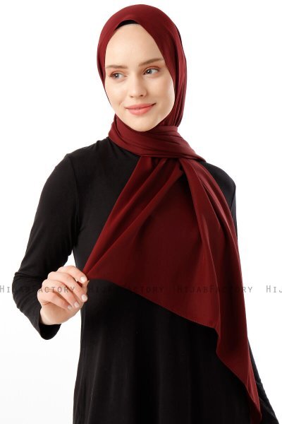 Hadise - Hijab Chiffon Red Wine