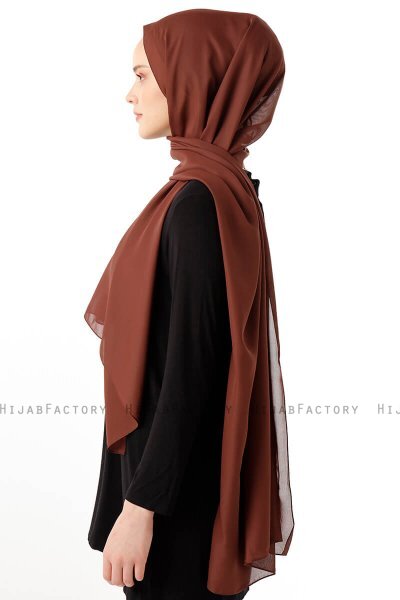 Hadise - Hijab Chiffon Marrone