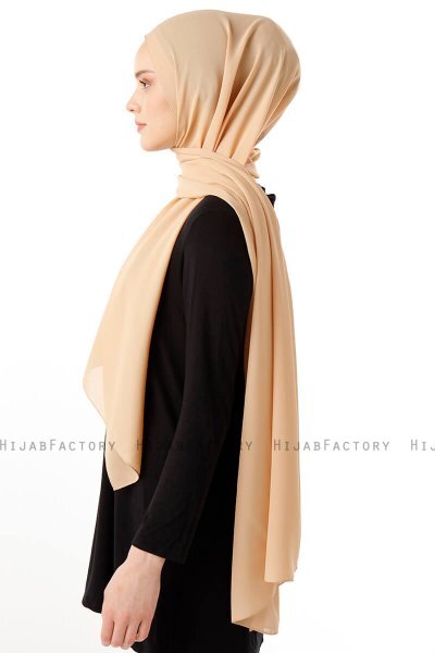 Hadise - Hijab Chiffon Mostarda Chiaro