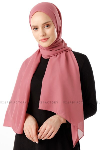 Hadise - Hijab Chiffon Rosa Scuro