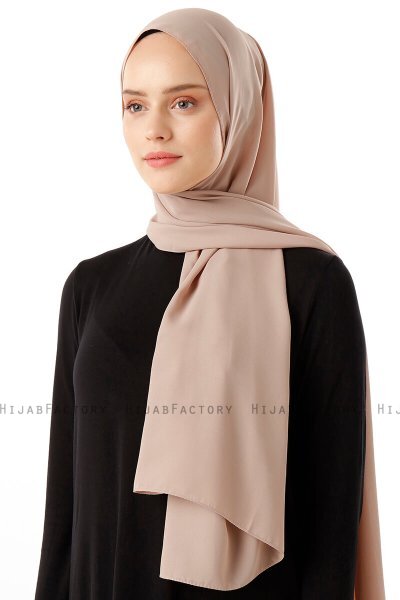 Hadise - Hijab Chiffon Beige Scuro