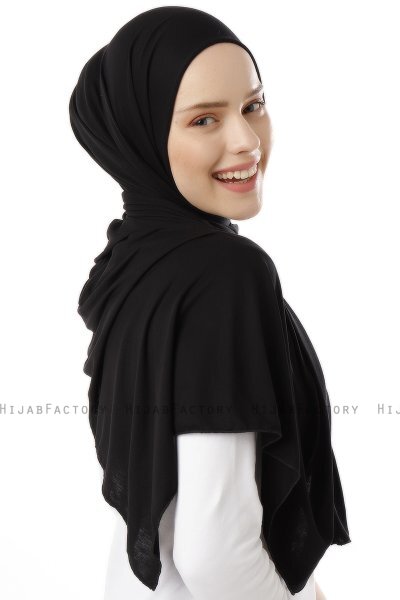 Neylan - Hijab Jersey Basic Nero