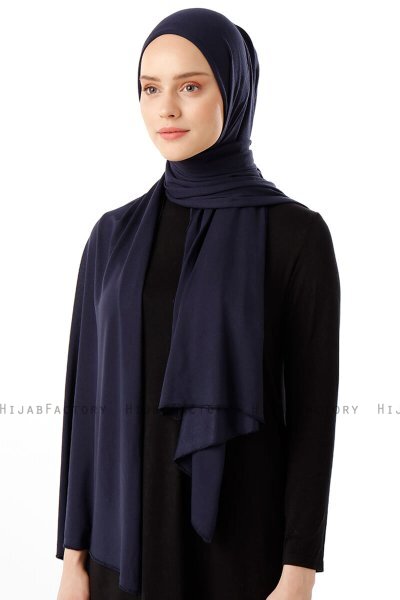 Neylan - Hijab Jersey Basic Blu Navy
