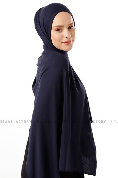 Neylan - Hijab Jersey Basic Blu Navy