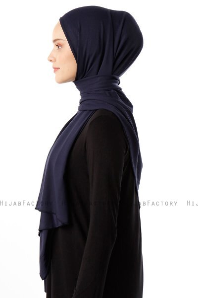 Neylan - Hijab Jersey Basic Blu Navy