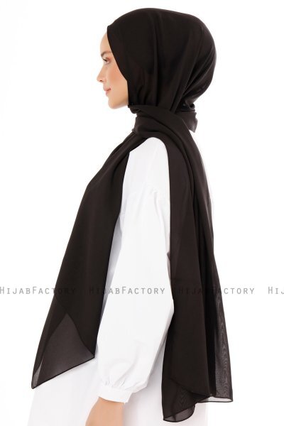 Esra - Hijab Chiffon Nero