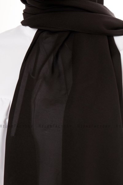 Esra - Hijab Chiffon Nero