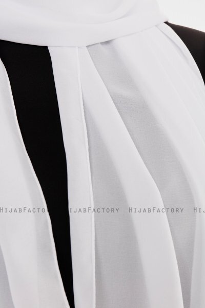 Esra - Hijab Chiffon Bianca