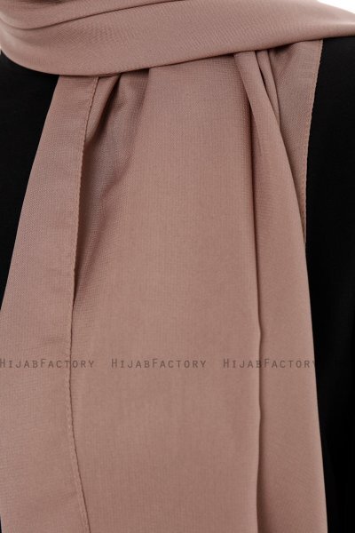 Esra - Hijab Chiffon Taupe Scuro