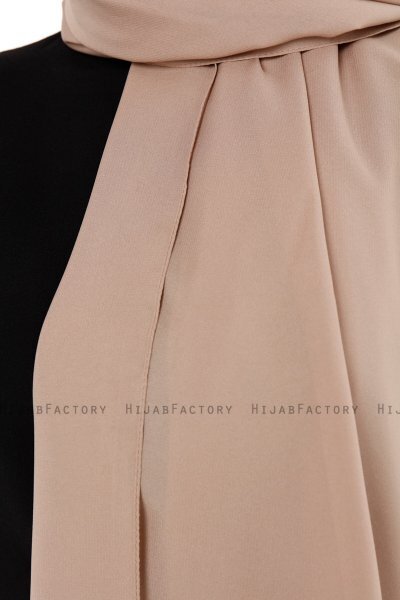 Esra - Hijab Chiffon Taupe Chiaro