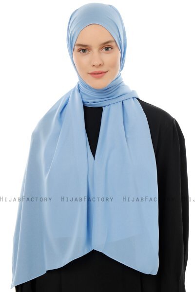 Esra - Hijab Chiffon Azzurro