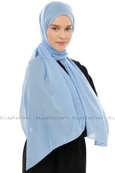 Esra - Hijab Chiffon Azzurro