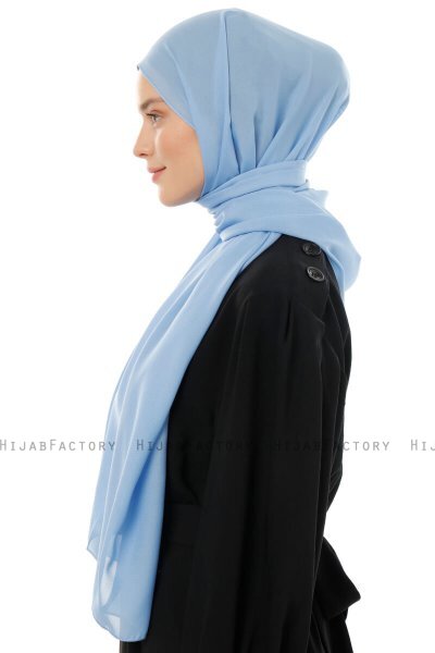 Esra - Hijab Chiffon Azzurro