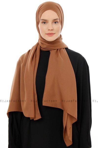 Esra - Hijab Chiffon Marrone Chiaro
