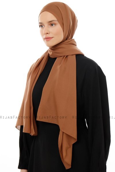 Esra - Hijab Chiffon Marrone Chiaro