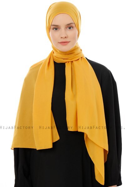 Esra - Hijab Chiffon Mostarda