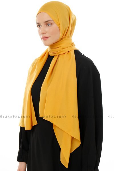 Esra - Hijab Chiffon Mostarda