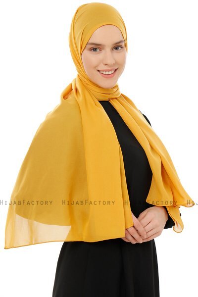 Esra - Hijab Chiffon Mostarda