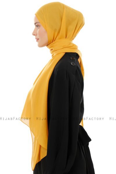 Esra - Hijab Chiffon Mostarda