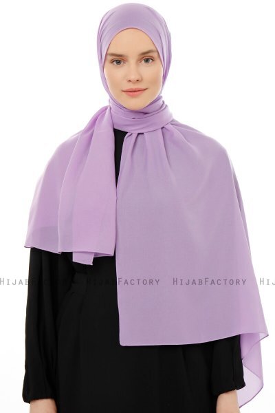 Esra - Hijab Chiffon Viola Chiaro