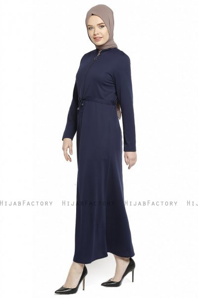 Emine - Abaya Blu Navy - Miss Cazibe