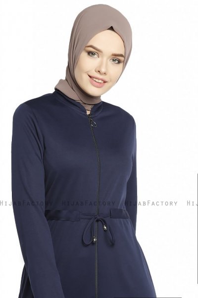Emine - Abaya Blu Navy - Miss Cazibe