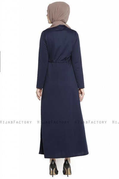 Emine - Abaya Blu Navy - Miss Cazibe