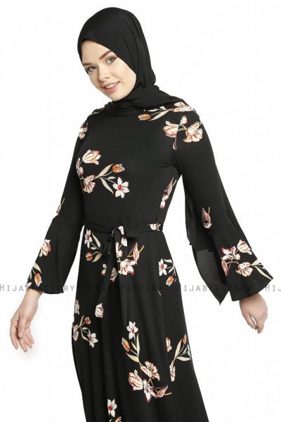 Naima - Vestito Nero & Salmone