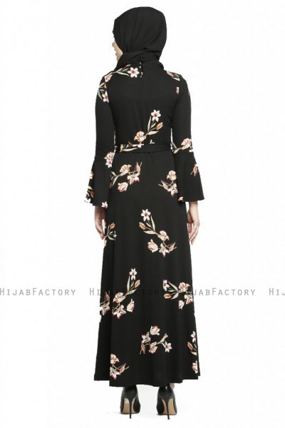 Naima - Vestito Nero & Salmone